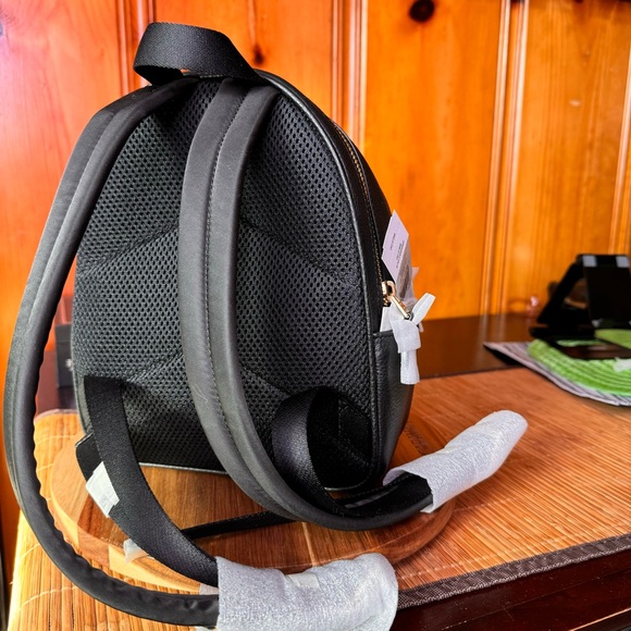 NWT Genuine Coach Mini Court Backpack in Black Authentic Pebbled Leather C8603 - Picture 5 of 8